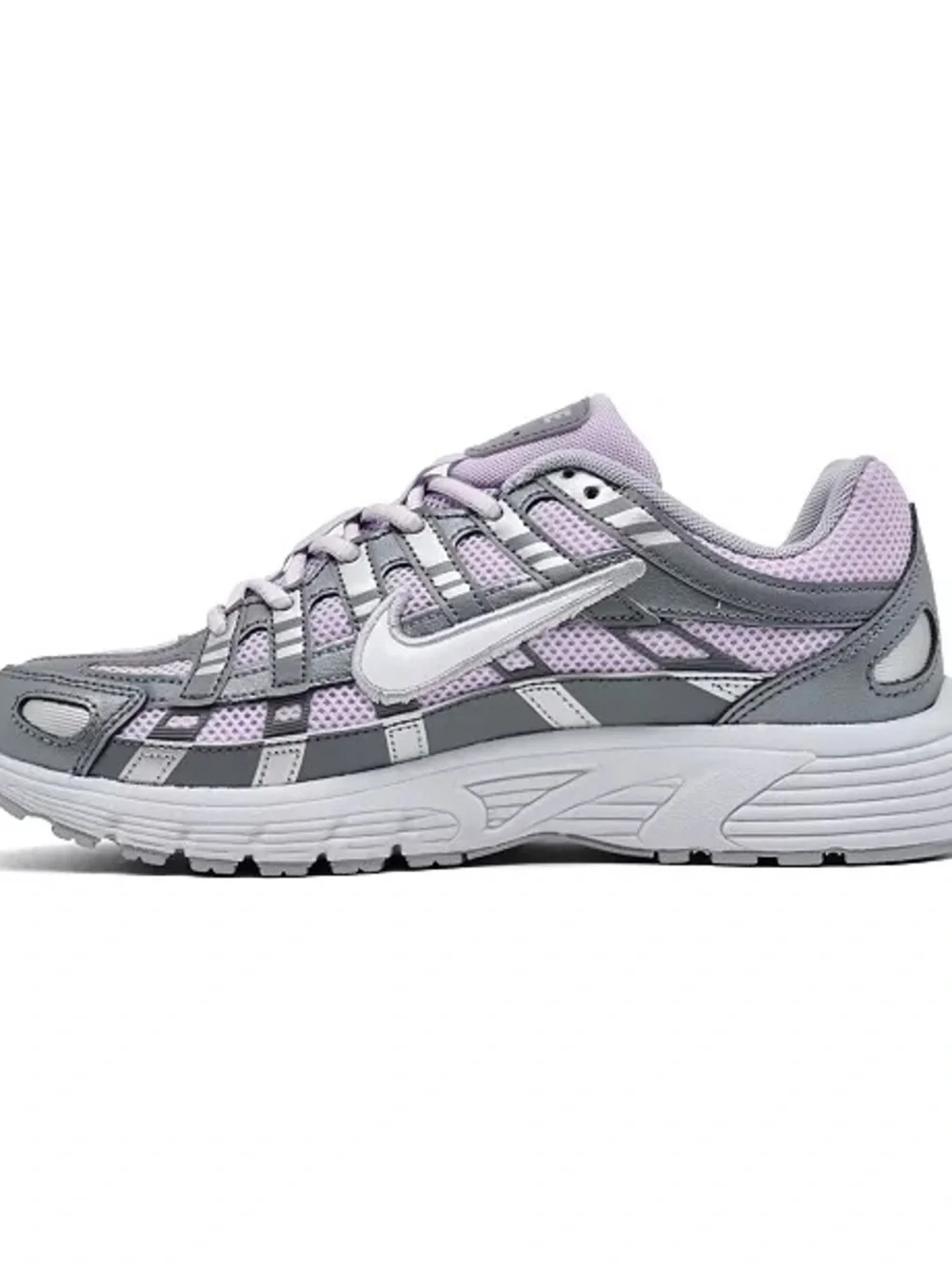 Nike Kids P-6000 shoes Lavender & Gray Mesh Athletic Sneakers